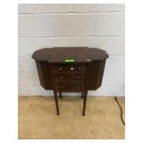 Wooden Sewing Cabinet With Drawers