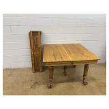 Montgomery Table Works Oak Extension Expandable Ta