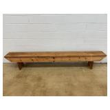 Long Wooden Bench
