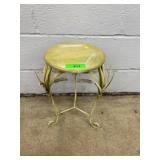 Decorative Metal Plant Stand with Floral Motif