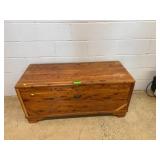 Solid Cedar Blanket Chest with Handles