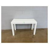 White 2-Drawer Modern Desk