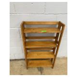 Solid Wood 4-Shelf Open Bookcase