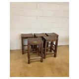 5 Wooden Bar Stools