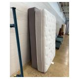 Full Size Mattress, Box Spring, Metal Frame Set