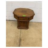 Ethan Allen Octagonal Oak Side Table