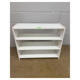White 3-Shelf Laminate Bookcase