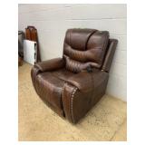 Corinthian Brown Leather Recliner Chair