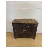 Vintage Two-Door Cabinet With Shelves