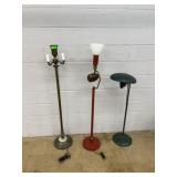 Three-Piece Floor Lamp Lot