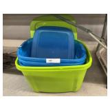 (4) Storage Totes w/ (2) Lids