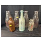 Assortment Milk & Brewery Bottles