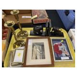 Candlesticks w/ Bookends, Sm. Framed Prints