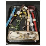 Wristwatches w/ Costume Jewelry