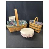 (3) Longaberger Baskets