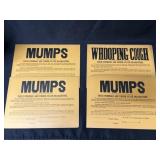 (4) Cardboard Quarantine Signs