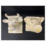 (2) Decorative Pottery Wall Plaques