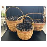 (3) Longaberger Baskets