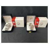 (2) Pittsburgh Steelers Wristwatches