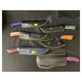 Assortment Damascus Crafted Knives