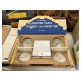 Vintage Glass Bake Casserole Lids w/ Trivets