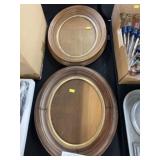 (2) Deep Molded Oval Frames