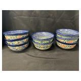 (8) Polish Pottery Bowls