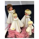 (4) Vintage Angel Figurines