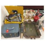 Curtain Tieback, Serving Tray & Figurines