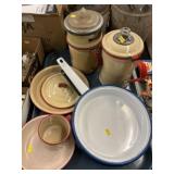 Assortment Enamelware Cookware