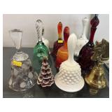 Group Art Glass Bells