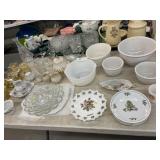 Assorted Shakers, Pattern Glass, Serving Dishes