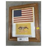 (2) Formed Miniature Rough Rider Flags