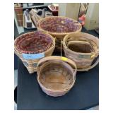 (5) Longaberger Baskets