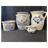 (4) Pcs. Eldreth & Salt Glazed Pottery