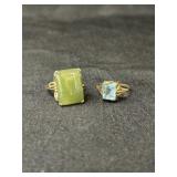 (2) 10K Gold Rings