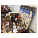 Game Board w/ Thermoses & Home Decor