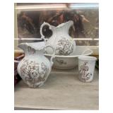 Porcelain Pitcher & Bowl