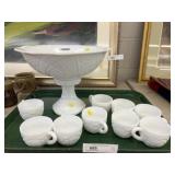 Milk Glass Punch Bowl