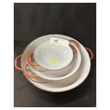 Unmarked Enamelware Frying Pan