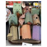 Vintage Cardboard Railroad Houses