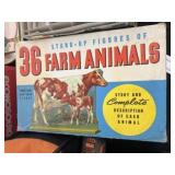 Vintage Wooden Farm Animal Standups