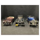 (3) Franklin Mint Diecast Vehicles