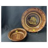 (2) Becky Mummert Redware Bowls