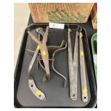 Wrought Iron Latches w/ Hardware & Trivet