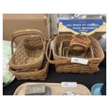 (6) Longaberger Baskets