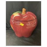 Ceramic Apple Form Cookie Jar