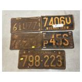 Vintage PA License Plates