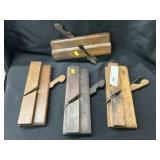 (4) Wooden Molding Planes