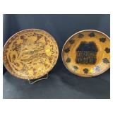 Ned Foltz Redware Plate w/ Bowl